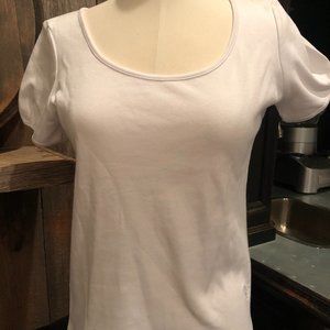 Dior White T-shirt Embroidered Dior Logo size 40